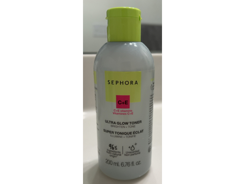 Sephora Ultra Glow Toner, C + E Vitamins, 6.76 fl oz/200 mL