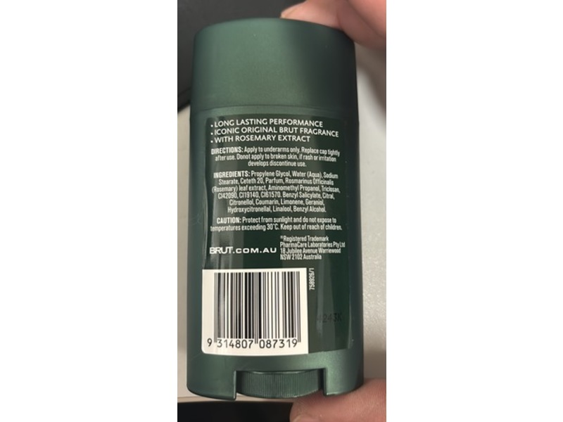Brut Deodorant Stick, Wisdom, 50 g