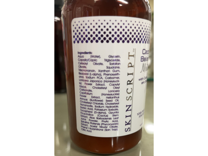 Skin Script Cacteen Balancing Moisturizer, 8 fl oz/240 mL