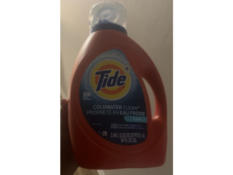 Tide Cold Water Clean Liquid Laundry Detergent, Original, 59 Loads, 84 fl oz/2.48 L
