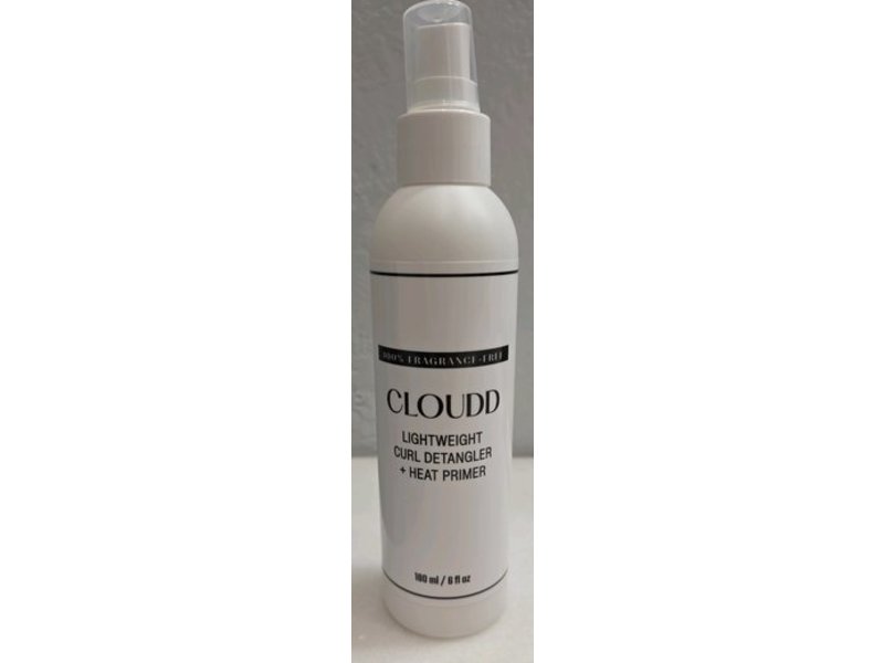 Cloudd Lightweight Curl Detangler + Heat Primer, Fragrance Free, 6 fl oz/180 mL