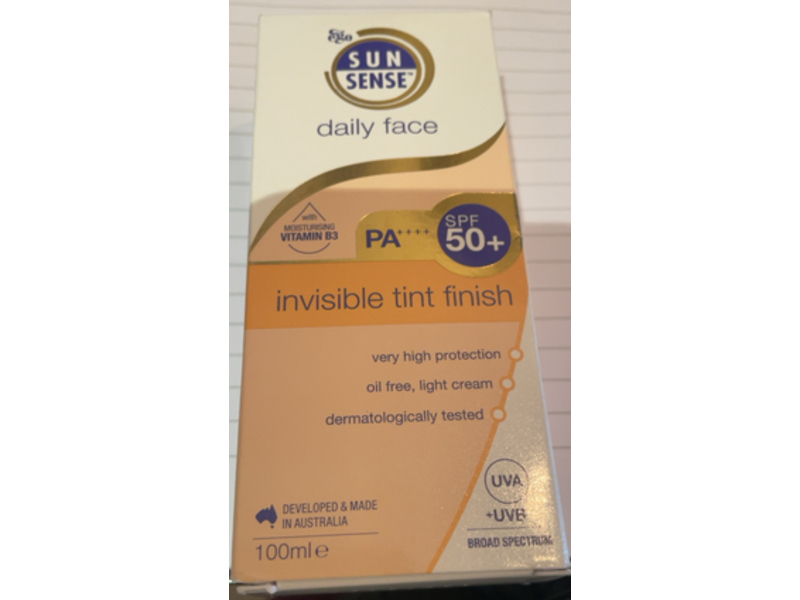 Sunsense Daily Face Invisible Tint Finish, SPF 50+ PA++++, 100 mL