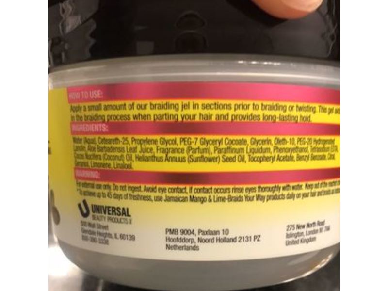 Jamaican Mango & Lime Extra Hold & Easy Braid Jel, 8 oz/227 g