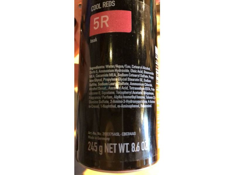 Goldwell Topchic Hair Colour, Cool Reds, 5R Teek, 8.6 oz/245 g