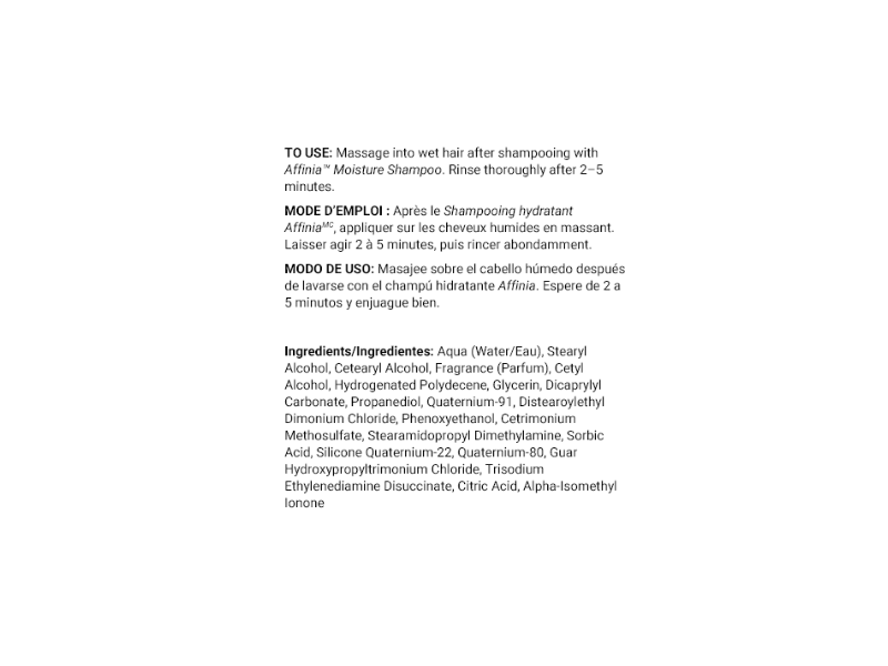 Melaleuca Affinia Moisture Conditioner, 16.8 fl oz/496 mL