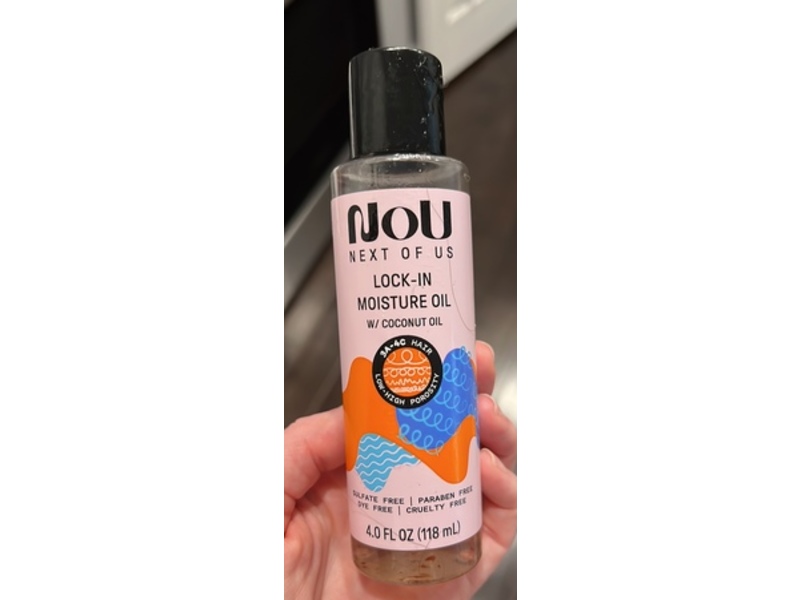 Nou Next Of Us Lock-In Moisture Oil, 4 fl oz/118 mL