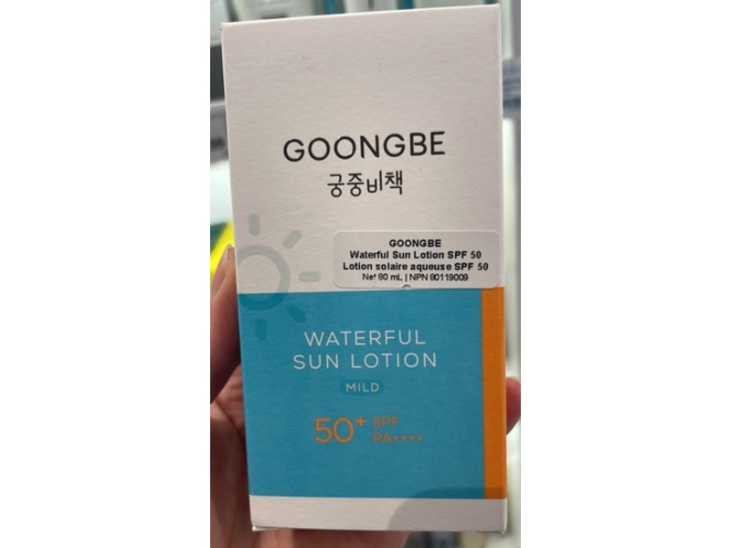 Goongbe Watergul Sun Lotion, Mild, 50+ SPF PA++++, 80 g
