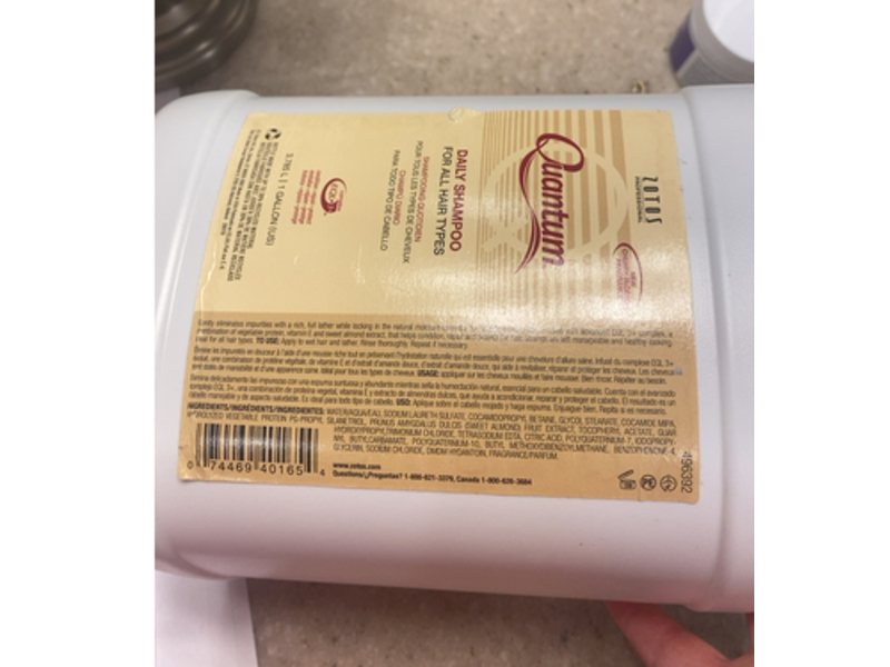 Zotos Quantum Daily Shampoo, Cherry Blossom Fragrance, 3.785 L