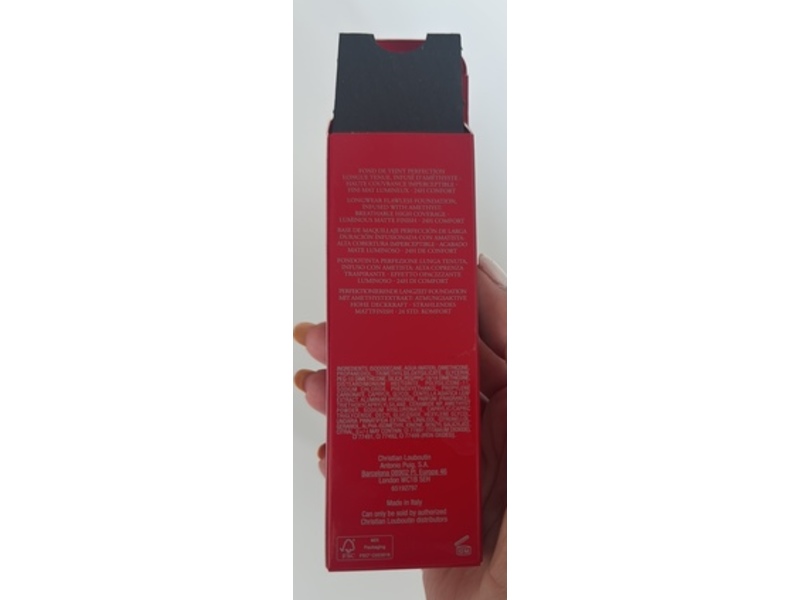 Christian Louboutin Tient Fetiche Fluid Foundation, 30 W Golden Nude, 1 fl oz/30 mL