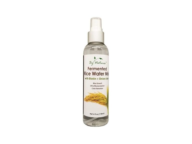By Natures Fermented Rice Water Mist, Biotin+Onion Juice, 6 fl oz/178 mL
