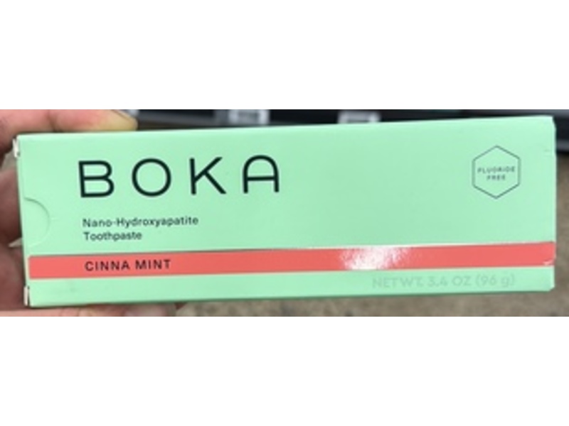 Boka Nano-Hydroxyapatite Toothpaste, Cinna Mint, 3.4 oz/96 g