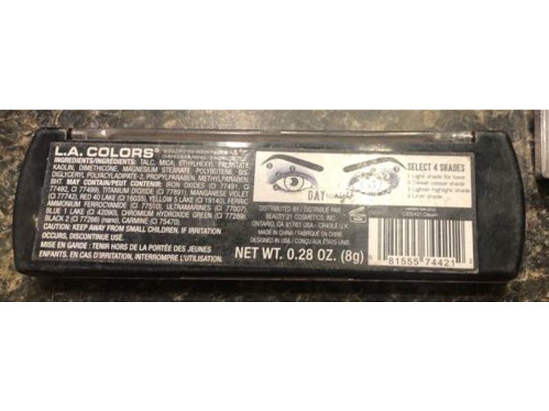 L.A. Colors Day To Night Eyeshadow Palette, Dawn, 1 Ounce