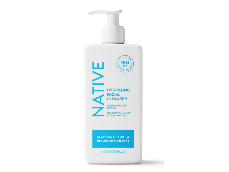Native Hydrating Facial Cleanser, Hyaluronic Acid & Shea Butter, 12.5 fl oz/270 mL
