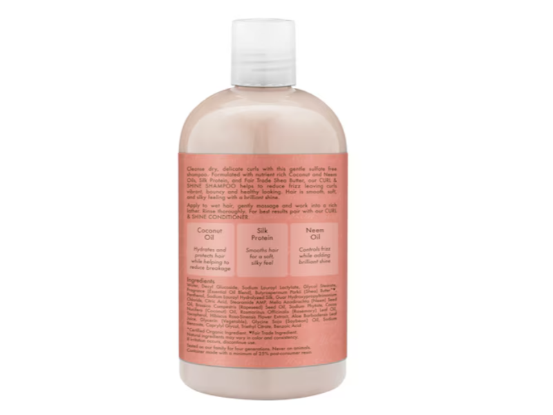 SheaMoisture Coconut & Hibiscus Curl & Shine Shampoo, 13 fl oz (384 mL)