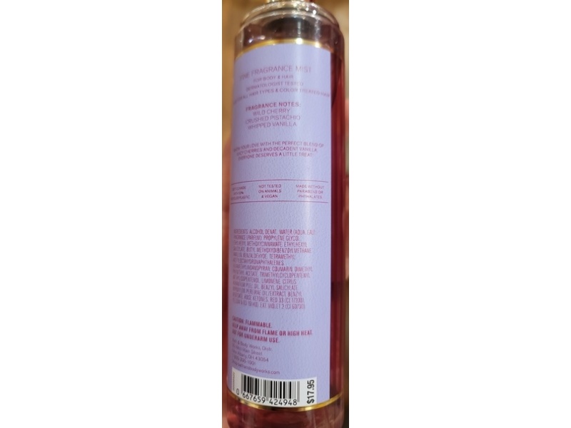 Bath & Body Works Fine Fragrance Mist, Sweetheart Cherry, 8 fl oz/236 mL