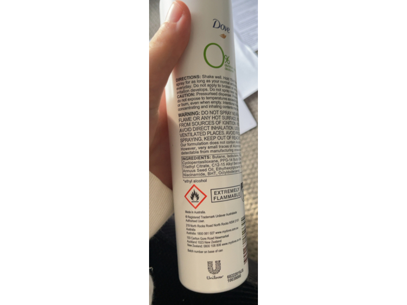 Dove Moisturising Cream Deodorant, Cucumber & Green Tea Scent, 115 g