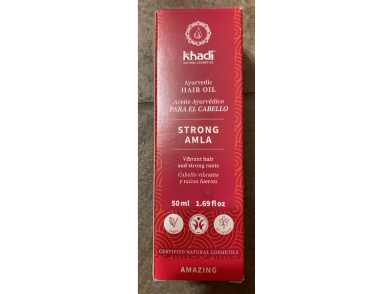 Khadi Strong AMLA Ayurvedic Hair Oil, 1.69 fl oz/50 mL