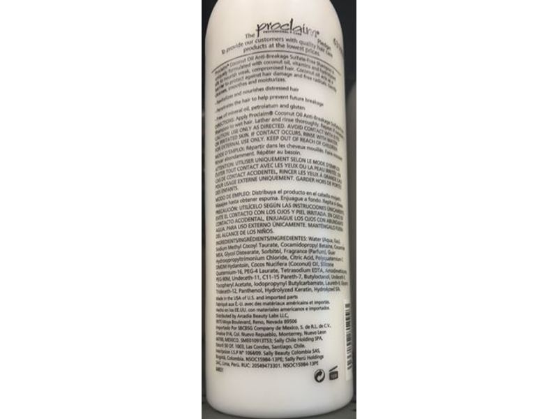 Proclaim Coconut Oil Anti-Breakage Shampoo, 15 fl oz/443 mL