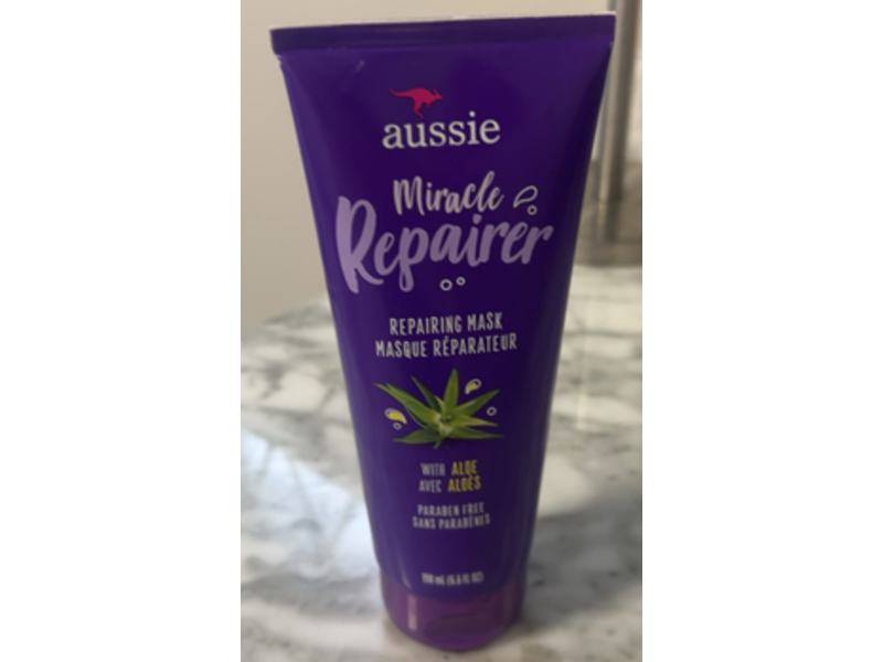 Aussie Miracle Repairer Hair Mask, Aloe, 6.6 fl oz/198 mL