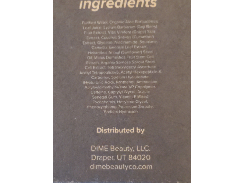 Dime Luminosity Eye Serum, Cucumber + Peptide, 0.5 oz/15 mL