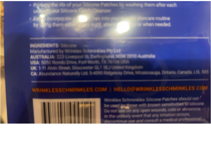 Wrinkles Schminkles Under Eye Wrinkle Patches, 1 Pair