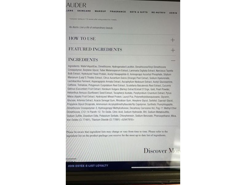 Estee Lauder Re-Nutriv Ultimate Diamond Transformative Eye Serum