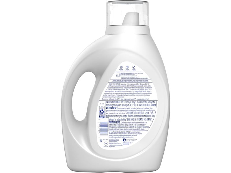 Tide Liquid Laundry Detergent, Free & Gentle, 64 loads, 84 fl oz/2.48 L