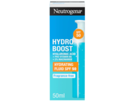 Neutrogena Hydro Boost Hydrating Fluid, Fragrance Free, SPF 50, Hyaluronic Acid + Pro-Vitamin B5 + Niacinamide, 50 mL - thumbnail 1