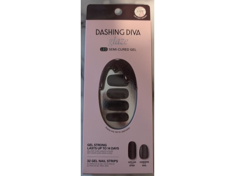 Dashing Diva Glaze Nail Strips Kit, Espresso Me, 32 Strips