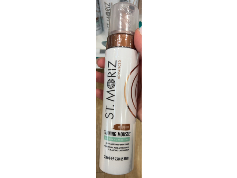 St. Moriz Color Correcting Tanning Mousse, Medium, 7.78 fl oz/230 mL