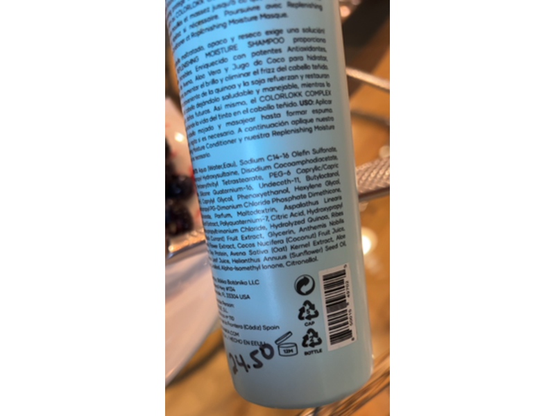 Bokka Botanika Replenishing Moisture Shampoo,10.1fl oz /300 mL