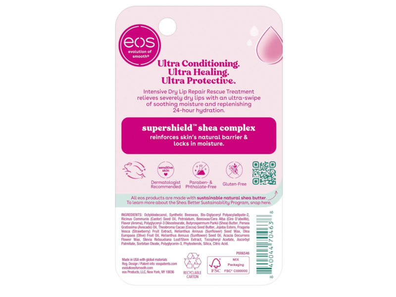 Eos Intensive Dry Lip Repair Rescue Treatment, 0.35 fl oz / 10 mL