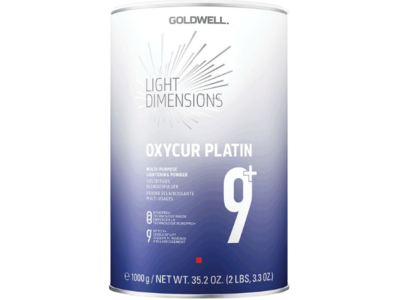 Goldwell Light Dimension Oxycur Platin 9+ Lightening Powder, 35.2 fl oz/1000 g