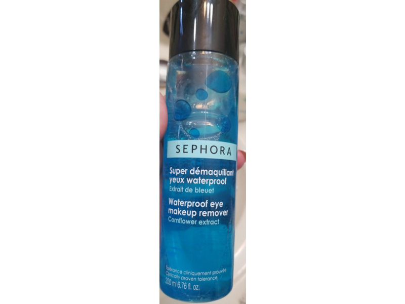Sephora Waterpoof Eye Makeup Remover, Cornflower Extract, 6.76 fl oz/200 mL