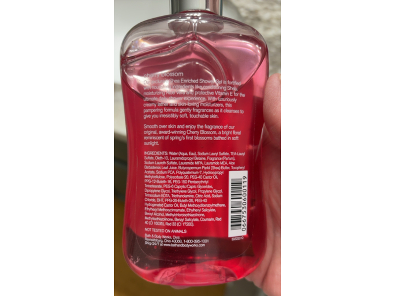 Bath & Body Works Cherry Blossom Shower Gel, 10 fl oz/295 mL