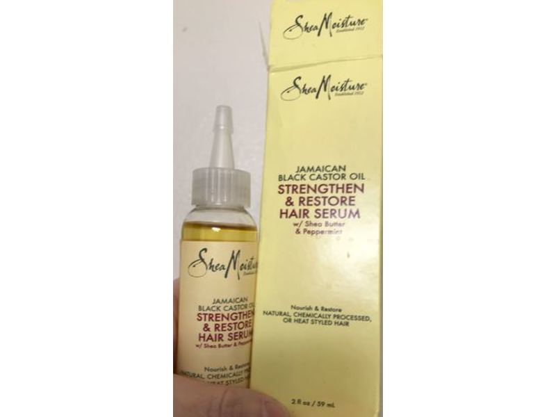 Shea Moisture Jamaican Black Hair Serum, Shea Butter & Peppermint, 2 fl oz/59 mL