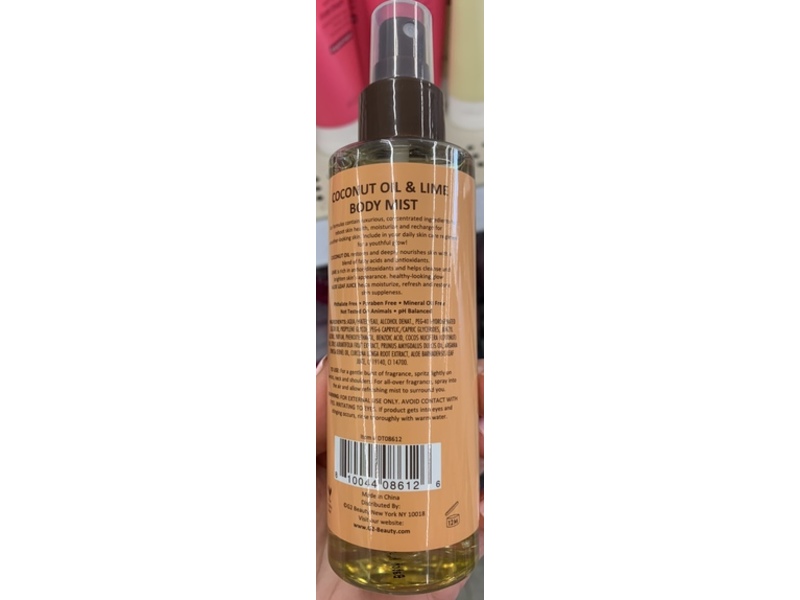Rich Radiance Body Mist, Coconut Oil & Lime, 6 fl oz/177 mL