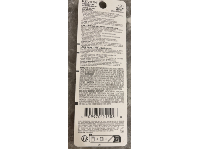 Revlon Color Stay Multiplayer Liquid-Glide Eye Pencil, 403 Glitch Effect, 0.03 oz/0.9 g