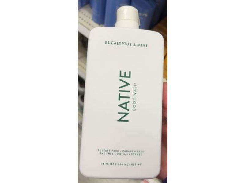 Native Body Wash, Eucalyptus & Mint, 36 fl oz/1064 mL