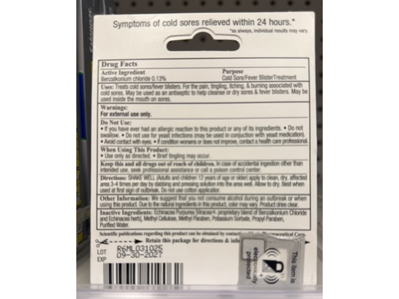 Releev 1-Day Cold Sore Symptom Treatment, 0.20 oz/6 mL