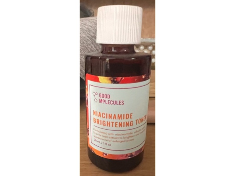 Good Molecules Brightening Toner, Niacinamide, 1 fl oz/30 mL