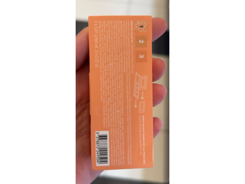 Sephora Mini Mix Palette, Peach Powder, 0.002 oz/0.81 g