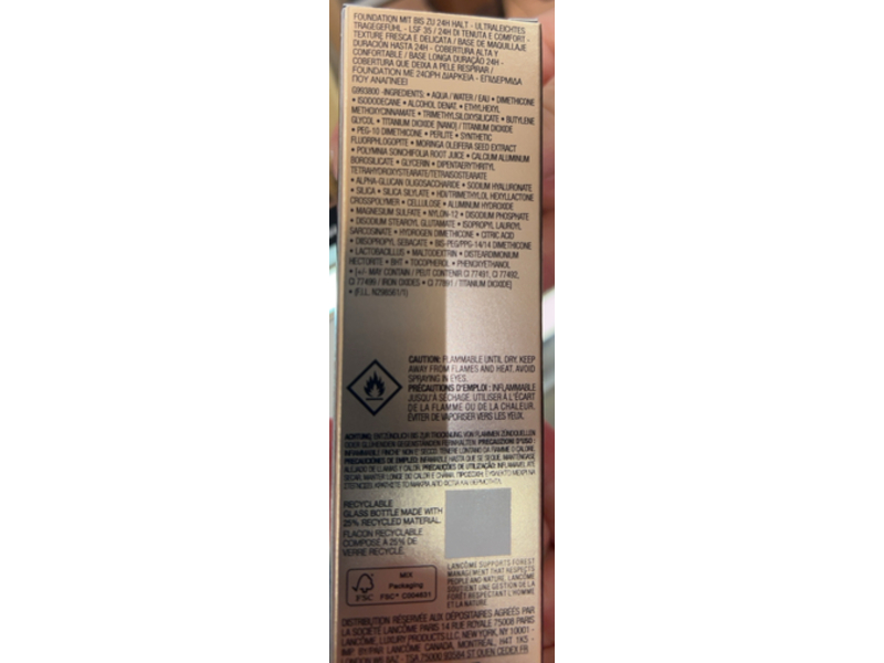 Lancome Teint Idole Ultra Wear Foundation, 210C, 1.0 fl oz/30 mL