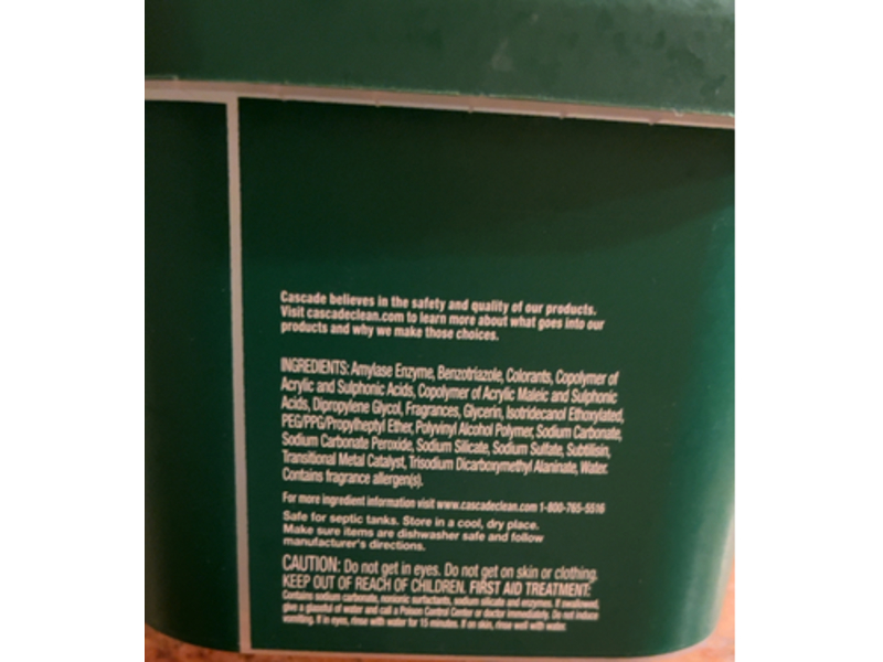 Cascade Complete Dishwasher Detergent, Fresh, 43 Pacs, 22.2 oz/632 g