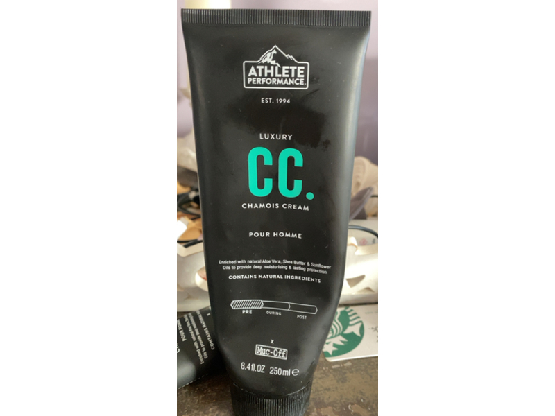 Muc-Off Athlete Performance Luxury Chamois Cream, Aloe Vera + Shea Butter & Sunflower Oils, 8.4 fl oz/250 mL, Pack Of 2