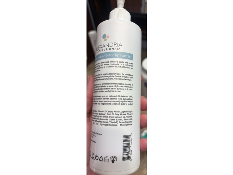 Alexandria Professional Hydrating Lotion, Restore, 12 fl oz/355 mL
