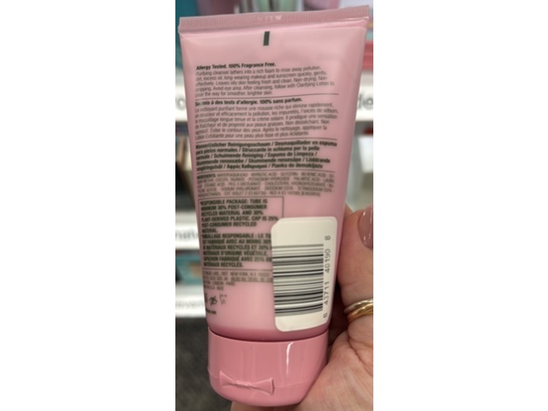 Clinique All About Clean Rinse-Off Foaming Cleanser Mousse, 5 fl oz/150 mL.