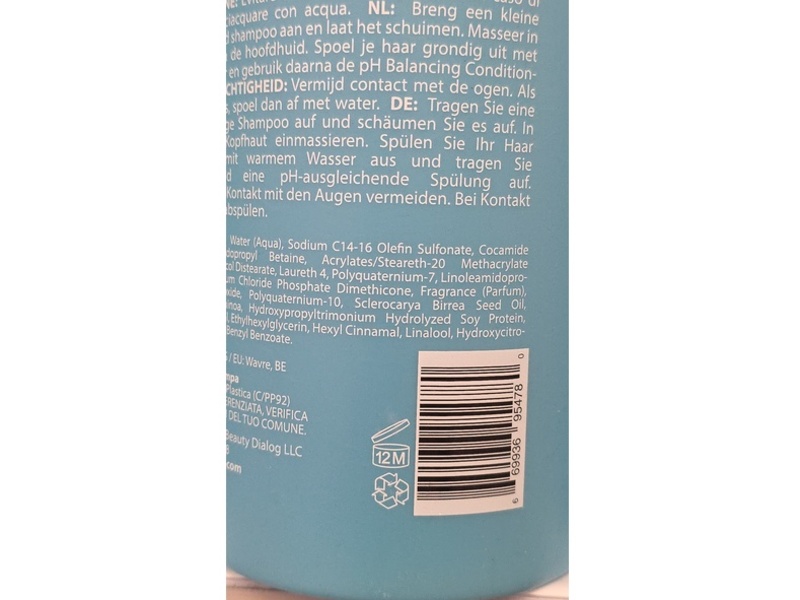 Oli G Total Refresh PH Balancing Shampoo, Sulfate Free, 33.8 fl oz/1000 mL