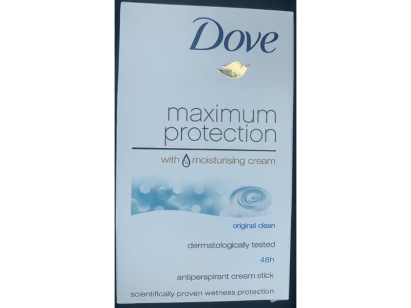 Dove Maximum Protection Antiperspirant Cream Stick, Original Clean, 45 mL, Pack Of 3