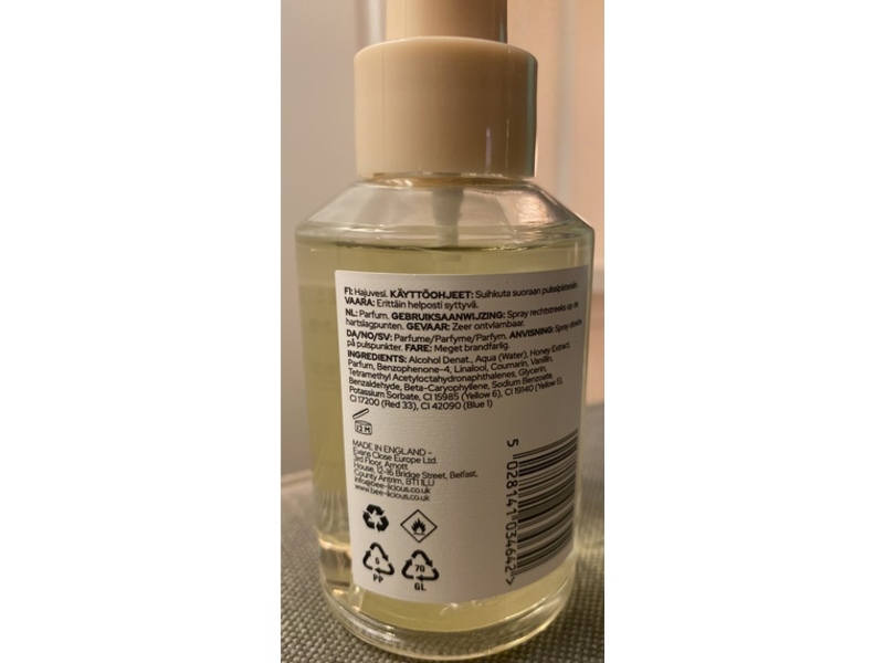 Beelicious Honey-Infused Body & Hair Perfume, Vanilla Cream, 100 mL